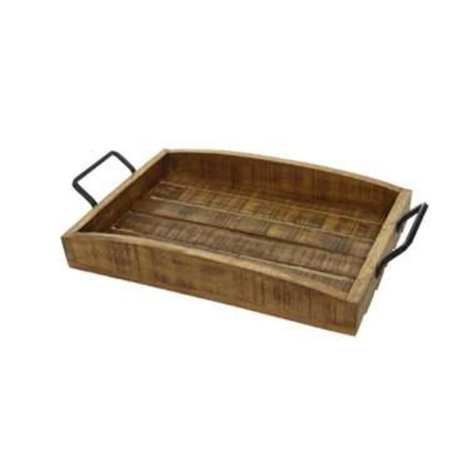 Decoris Dienblad - Mangohout - Met Handvaten - 54 X 30 Cm - Afbeelding 3