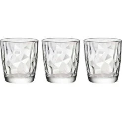 Bormioli Rocco 3x Stuks Tumbler Waterglazen/sapglazen Diamond 305 Ml