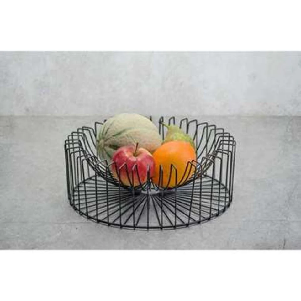 Cosy&Trendy Orbit Fruitmand - Ø 33 Cm - Zwart - Afbeelding 2