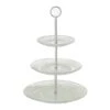 Merkloos Etagere - 3 Laags - Glas - 35 Cm