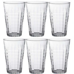 Duralex Longdrinkglazen Prisme - 6 Stuks - Glas - 330 Ml