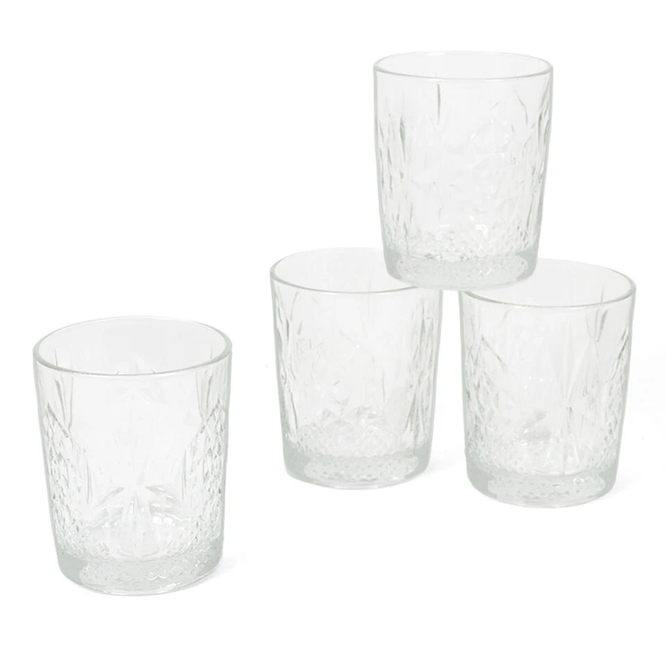 Bormioli Whiskeyglazen - 4 Stuks - Glas - 400 Ml