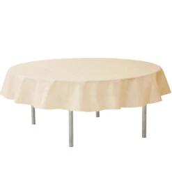 Ivoorwit Rond Tafelkleed/tafellaken 240 Cm Non Woven Polypropyleen
