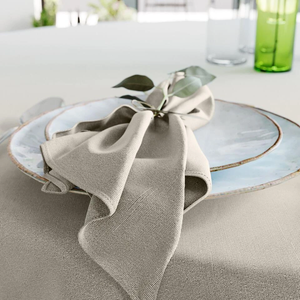 Mistral Home - Set Van 4 Servetten - 43x43 Cm - Beige - Afbeelding 2