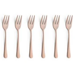 Amefa Austin Copper 6 Gebaksvorkjes