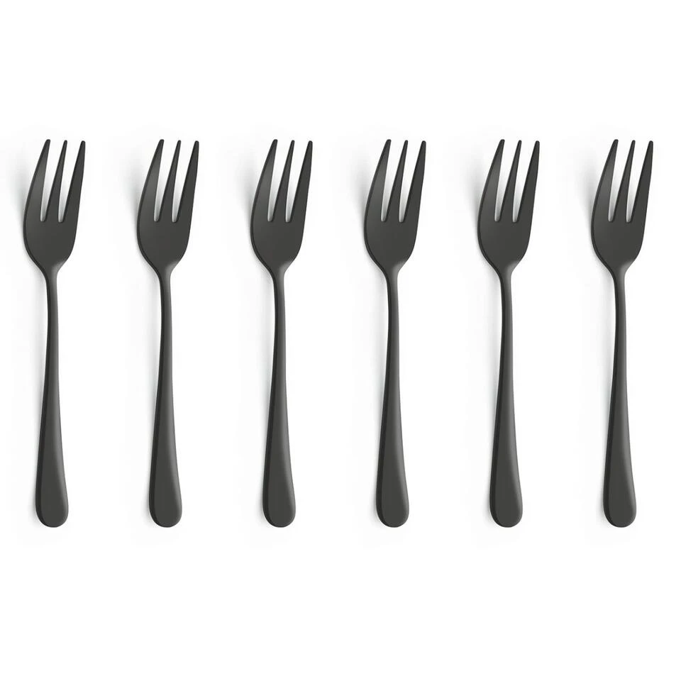 Amefa Austin Black 6 Gebaksvorkjes