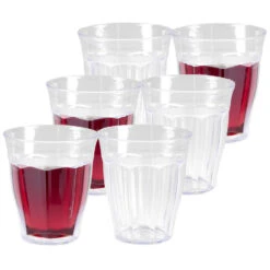 Drinkglazen Picardie - 12 Stuks - Onbreekbaar Kunststof - 250 Ml