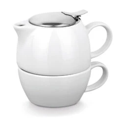 Merkloos Theepot - Tea For One Set - Inclusief Theebeker - 430 Ml