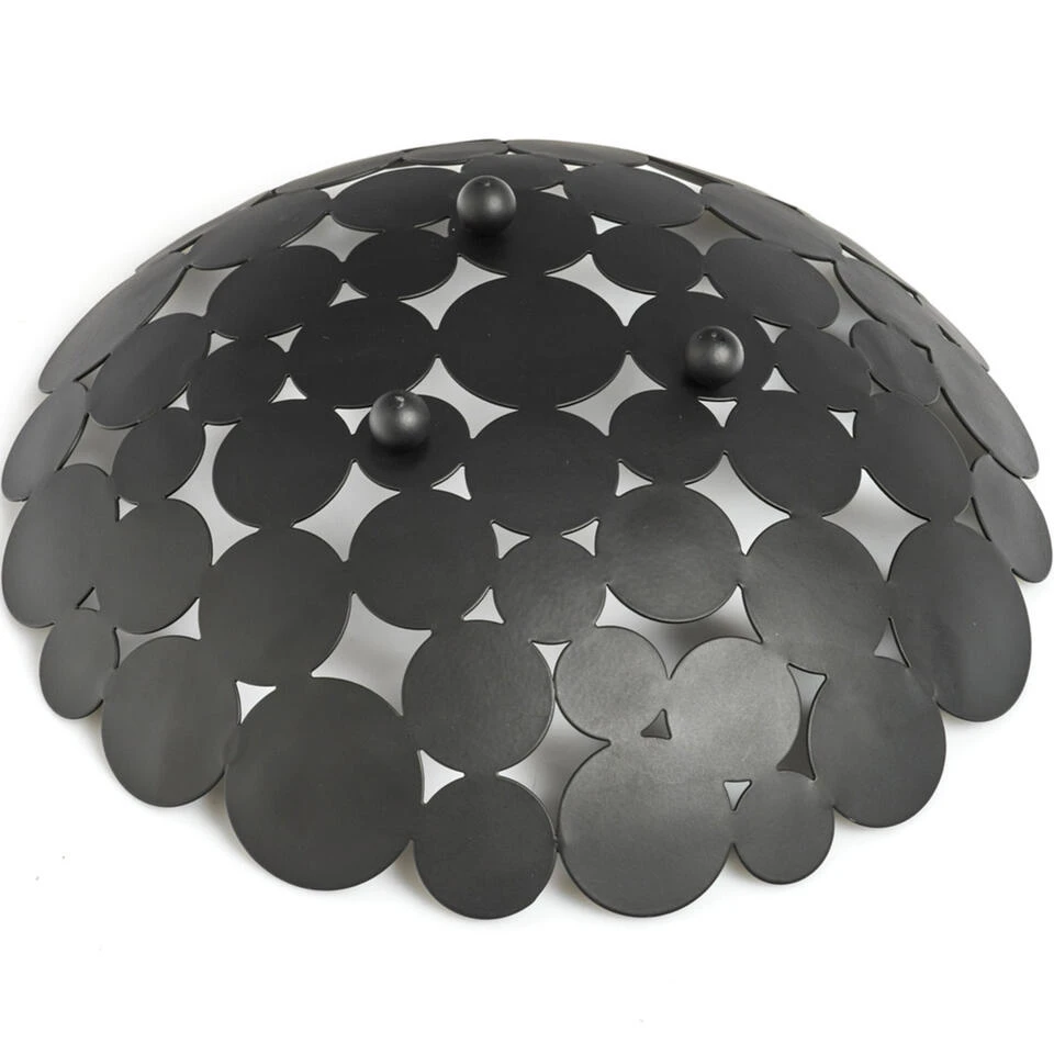 Zeller Fruitschaal - Zwart - Metaal - 29 Cm - Afbeelding 2