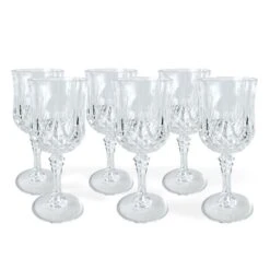 Alpina Plastic Wijnglazen Set Van 6 200ml Kristallook