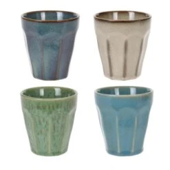 OTIX Cappuccino Kopjes 4 Stuks 250 Ml Porselein Hittebestendig Keuken