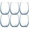 6x Stuks Luxe Transparante Drinkglazen 360 Ml Van Glas