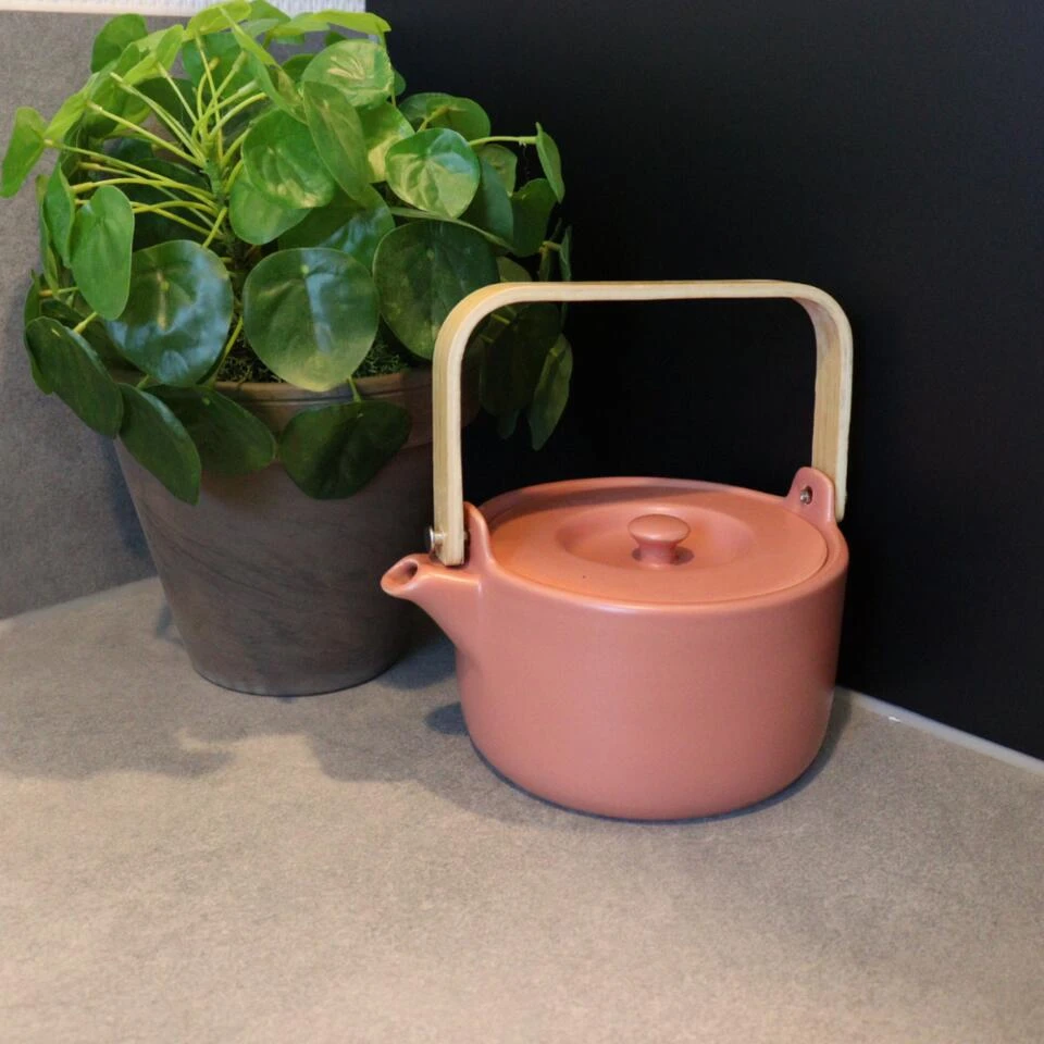Orange85 Theepot Terracotta Kleur 80cl Aardewerk - Afbeelding 2