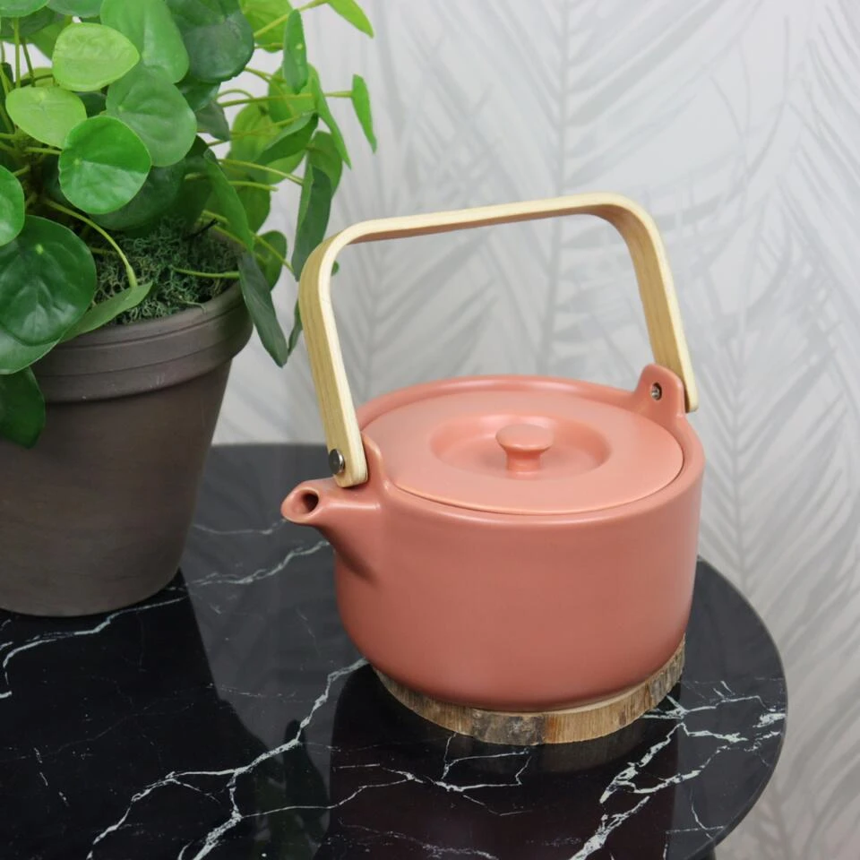 Orange85 Theepot Terracotta Kleur 80cl Aardewerk - Afbeelding 4