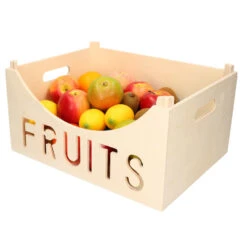 Cosy & Trendy Fruitmand - Hout - Rechthoek - 40 X 30 Cm
