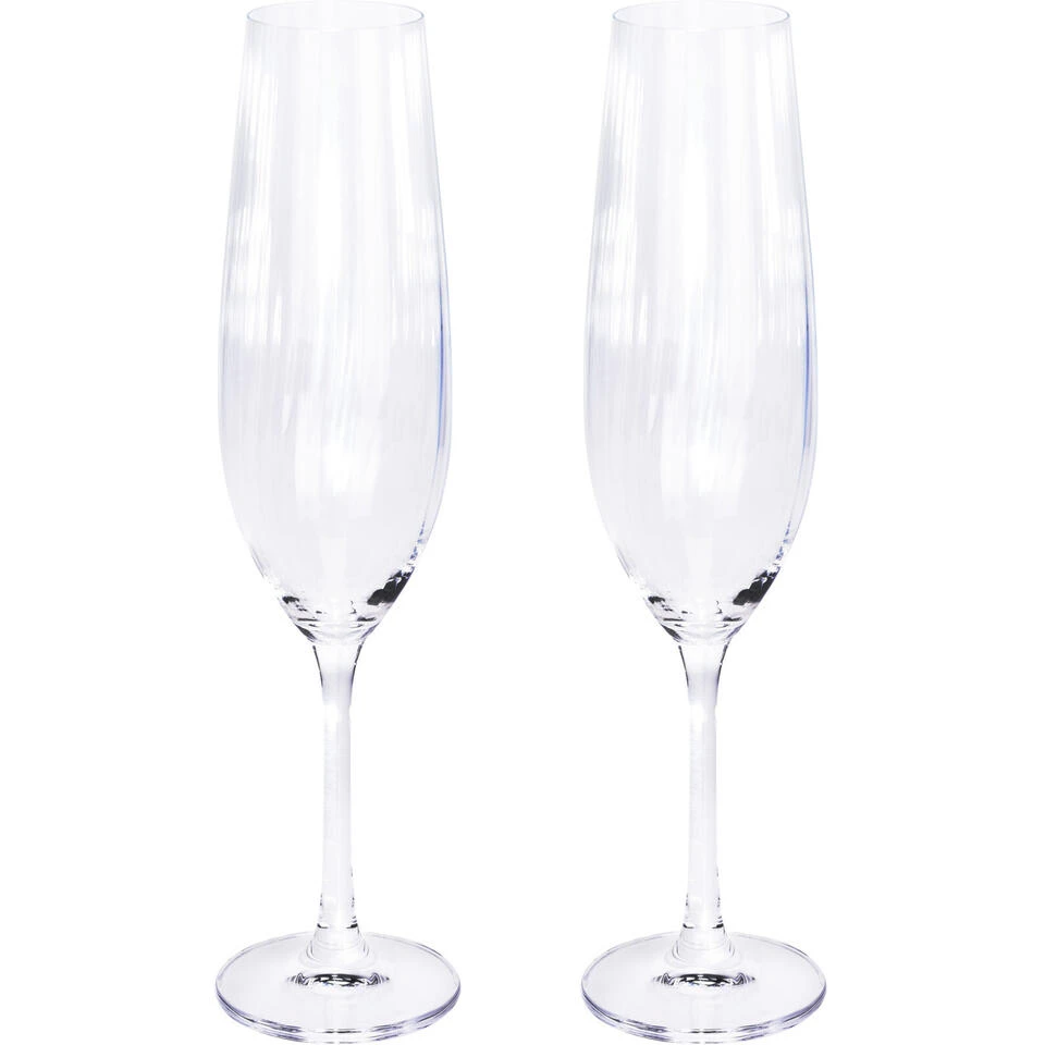 Merkloos Atmos Fera Champagneglazen - 2 Stuks - Kristalglas - 260 Ml