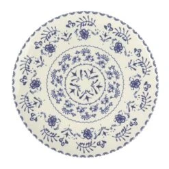 Orange85 Dinerborden 26 Cm Blauwe Details Set Van 4 Porselein Bordenset