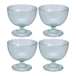 Orange85 Dessert Glaasjes 4 Stuks 450 Ml Rond 10,5 X 10,5 X 10,5 Cm Transparant