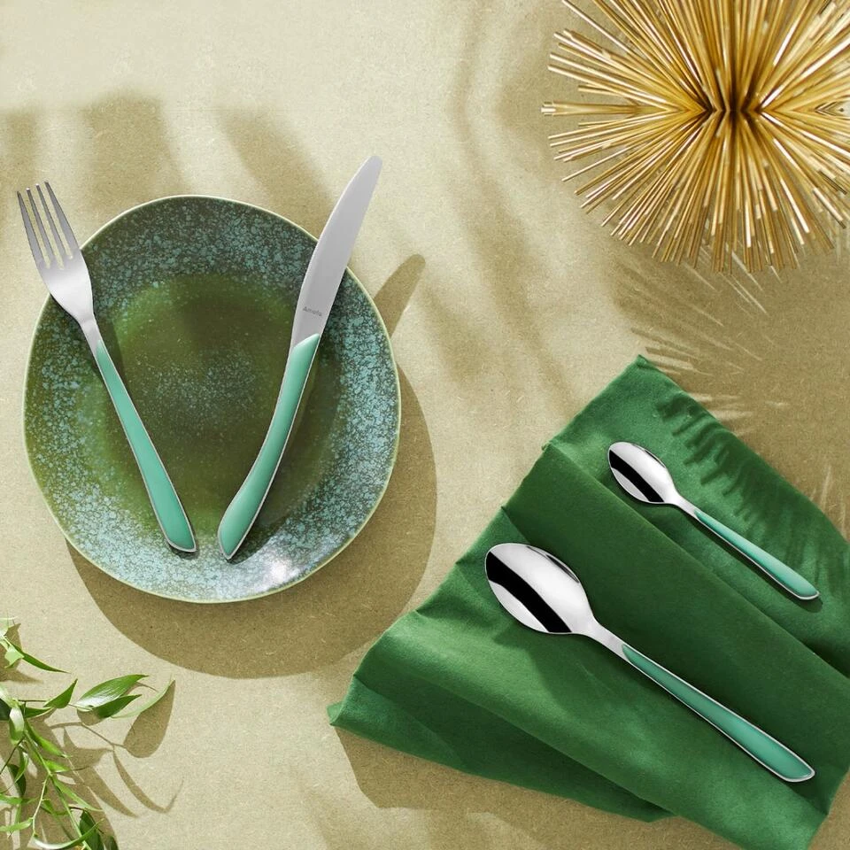 Amefa Eclat Groen Bestek - Set Van 24 - Afbeelding 2