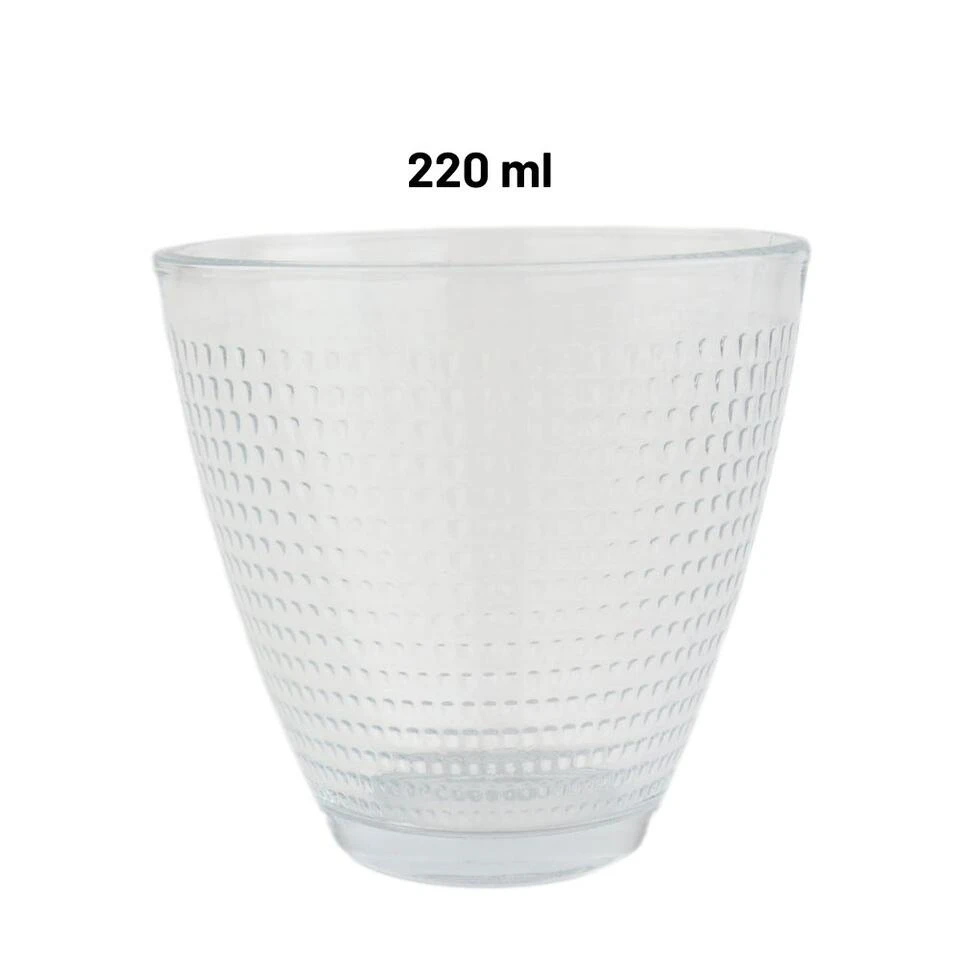 Orange85 Drinkglazen Waterglazen 6 Stuks Transparant 220ml - Afbeelding 2