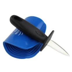 Orange85 Oestermes Met Siliconen Hulpmiddel Zwart En Blauw Oesters Openen