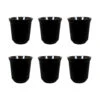Krumble Espressokopjes Staal Set Van 6 - Zwart