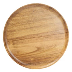 QUVIO Houten Dienblad Rond - Maat L