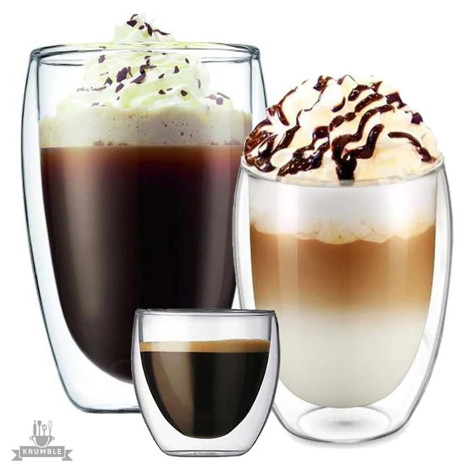 Krumble Koffie Glas Dubbelwandig 300ml - Afbeelding 2