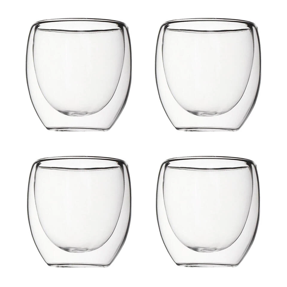 Krumble Espresso Glas Dubbelwandig Set Van 4