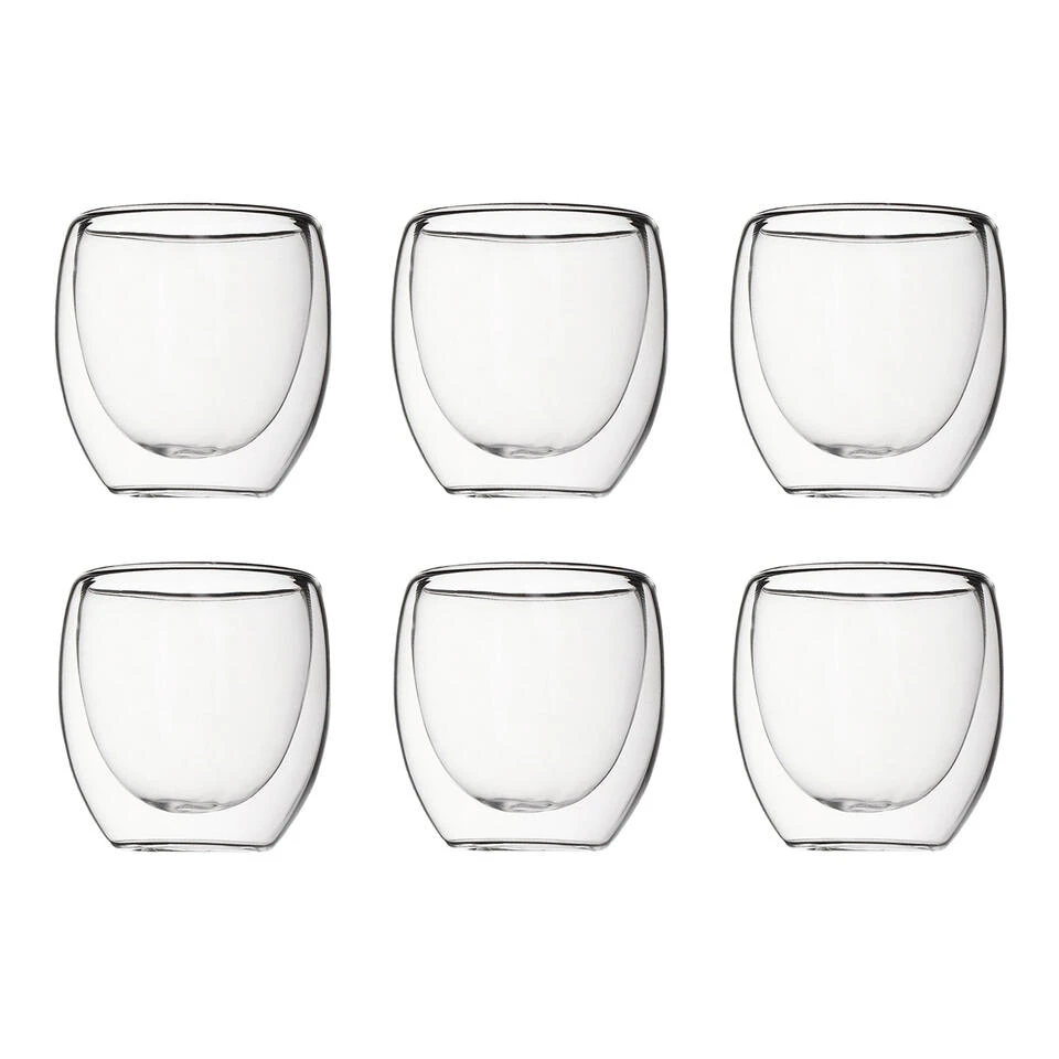Krumble Espresso Glas Dubbelwandig Set Van 6