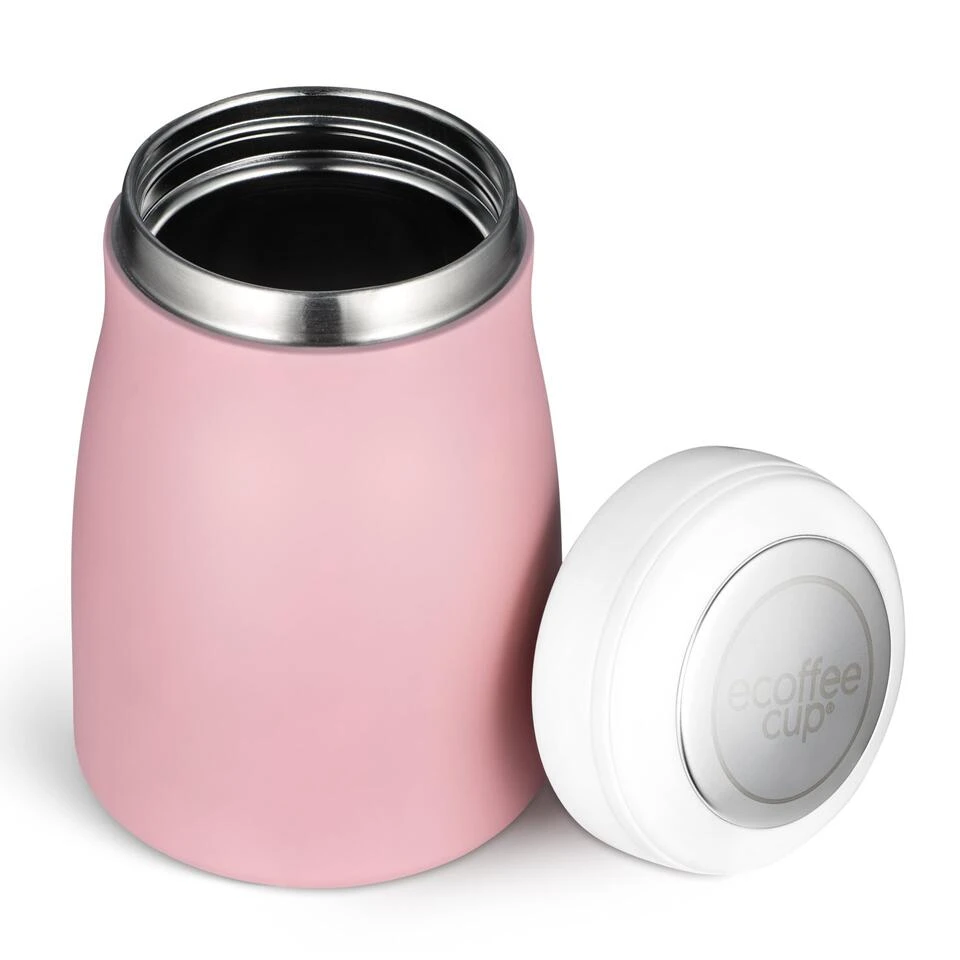 Ecoffee Cup Local Fluff Warm/Koud Dubbelwandig Thermosfles - 500 Ml - Roze - Afbeelding 2