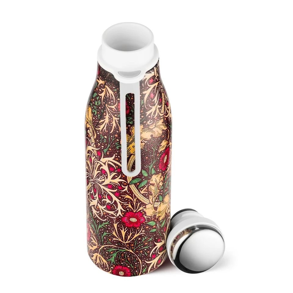 Ecoffee Cup Seaweed - Warm/Koud Dubbelwandig Thermosfles - 500 Ml Donker Rood - Afbeelding 2