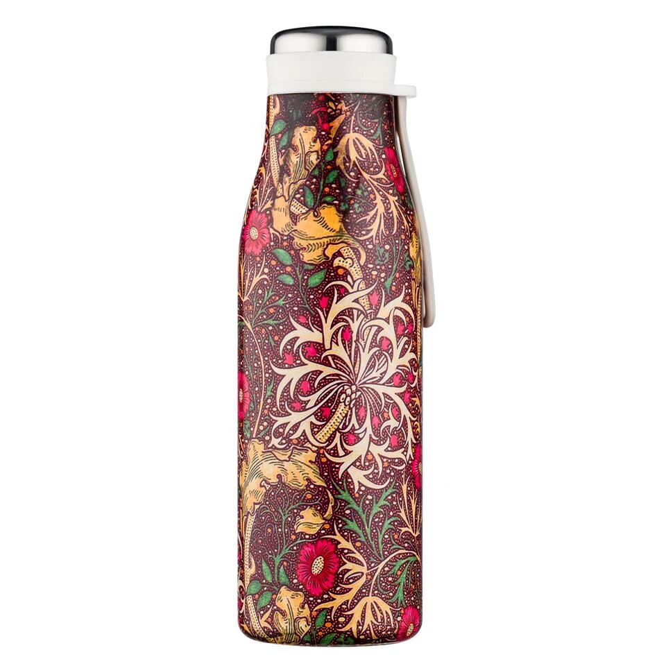 Ecoffee Cup Seaweed - Warm/Koud Dubbelwandig Thermosfles - 500 Ml Donker Rood