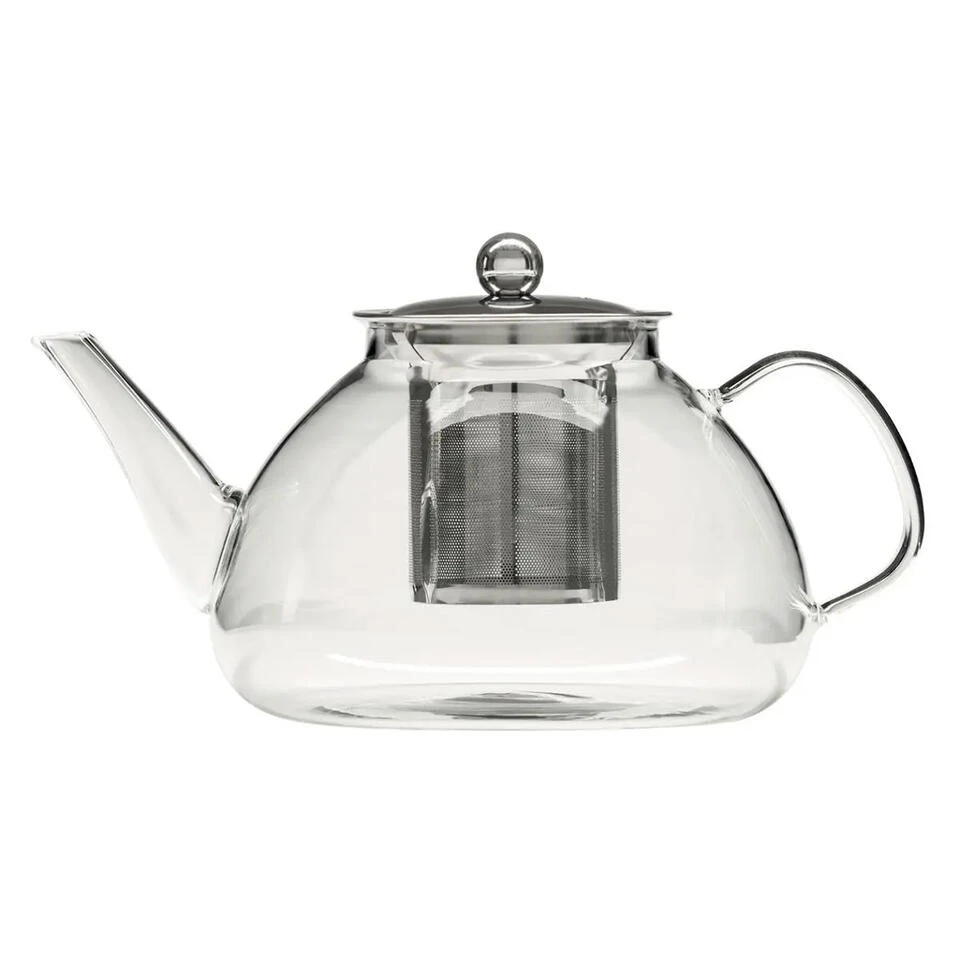 Secret De Gourmet - Theepot - Glas/rvs - Met Filter - 1300 Ml