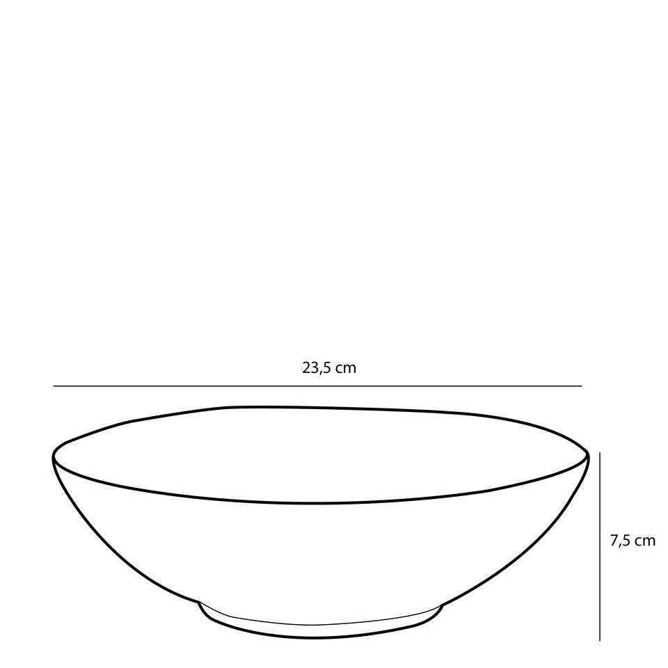 Mica Decorations Tabo Schaal - H7,5 X Ø23,5 Cm - Zwart - Afbeelding 4