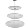 Merkloos Excellent Houseware Etagere - 3 Lagen - Wit - Porselein - 36 Cm Hoog