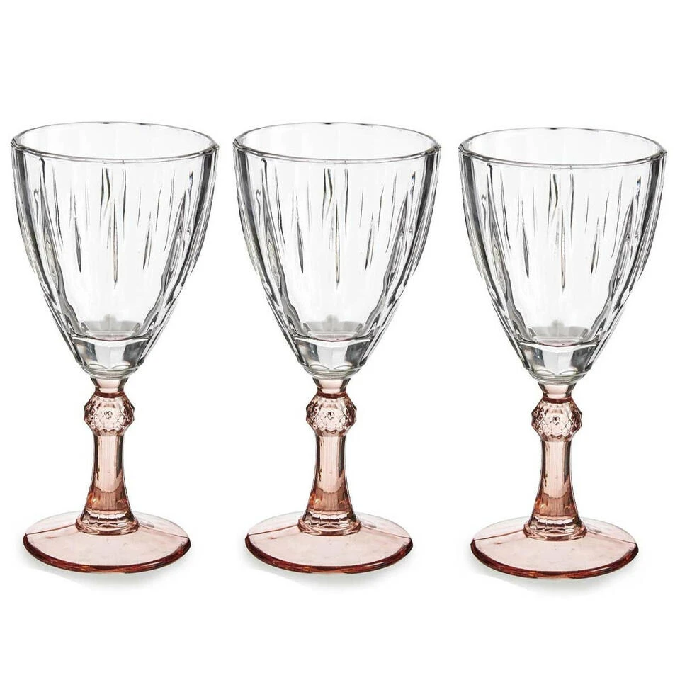 Vivalto - Wijnglazen Exotic Collection Set 6x Op Brons Voet 275 Ml