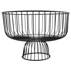 Orange85 Fruitmand Fruitschaal Zwart Metaal 28cm