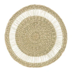 Secret De Gourmet Placemat - Zeegras Naturel - Rond - 38 Cm