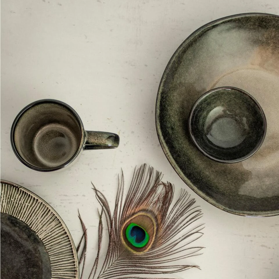 Dutch Rose Schaal 23 Cm Groen - Afbeelding 4