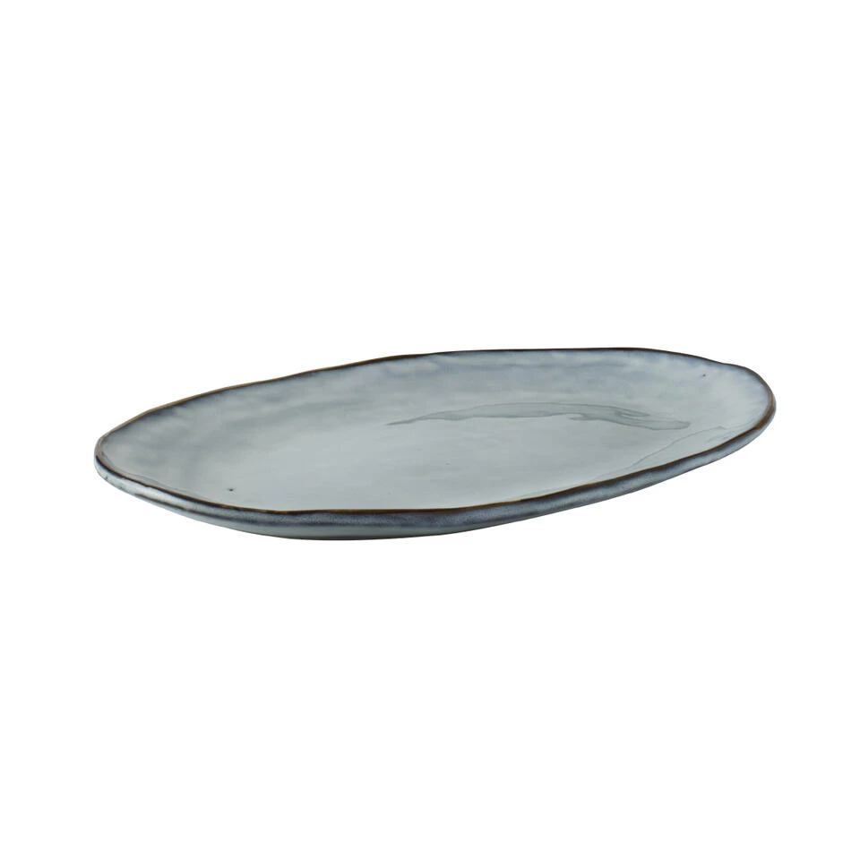 Dutch Rose Ovale Schaal 34x23 Cm Blauw