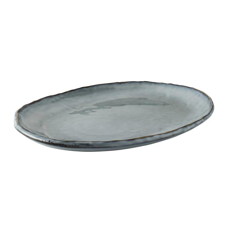 Dutch Rose Ovale Schaal 40x28 Cm Blauw