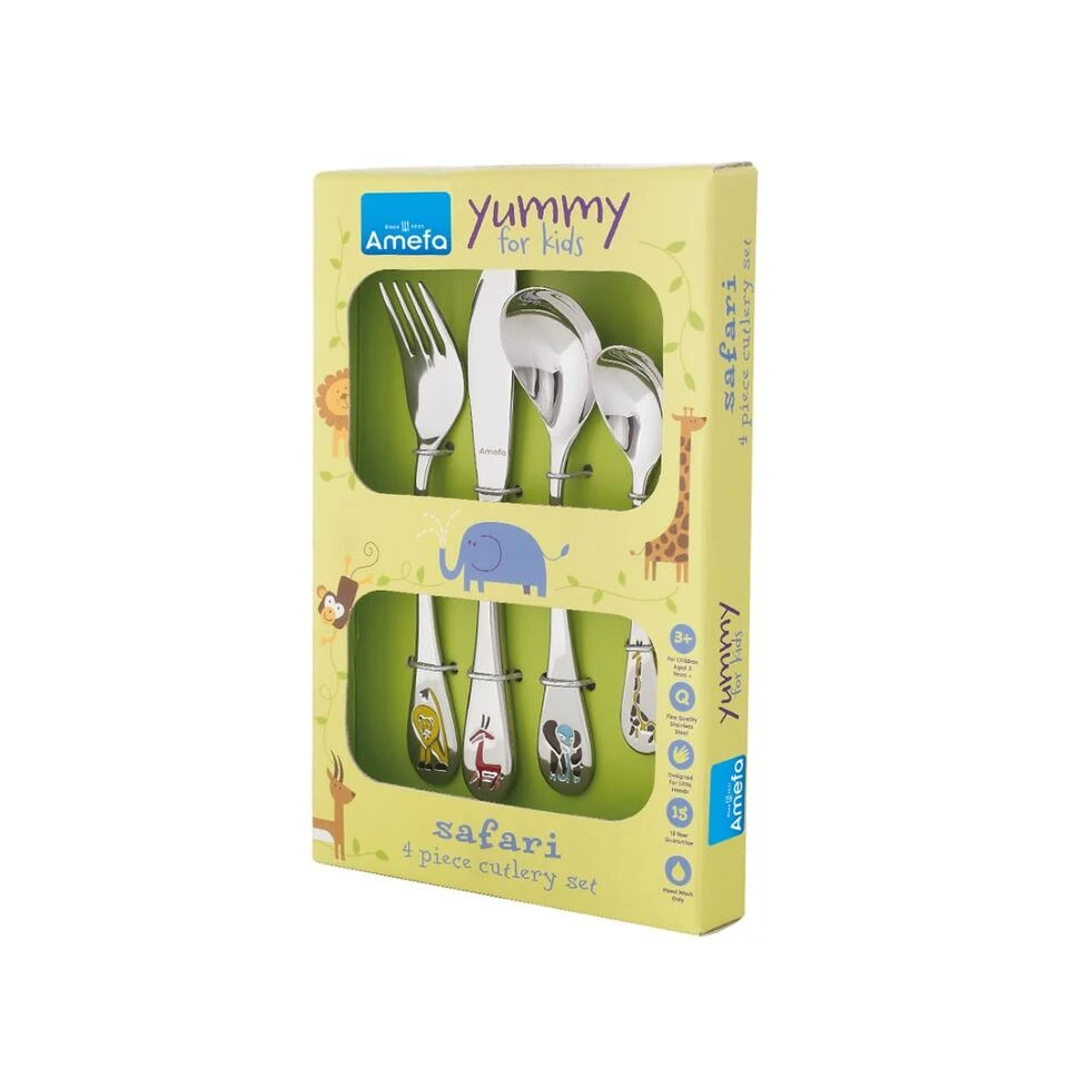 Amefa Safari - 4-delige Kinderbestekset - Afbeelding 2