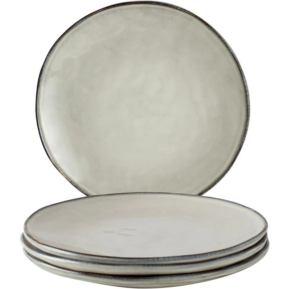 Dutch Rose Giftset 4 Borden 26,5 Cm Creme - Afbeelding 2