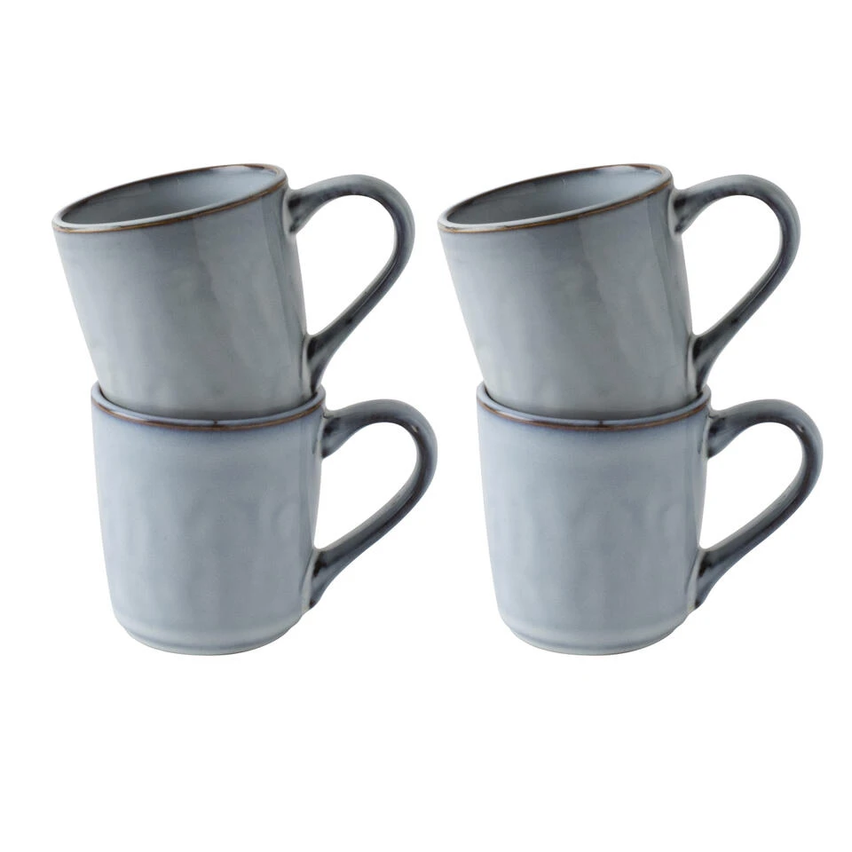 Dutch Rose Giftset 4 Bekers Blauw 39 Cl.