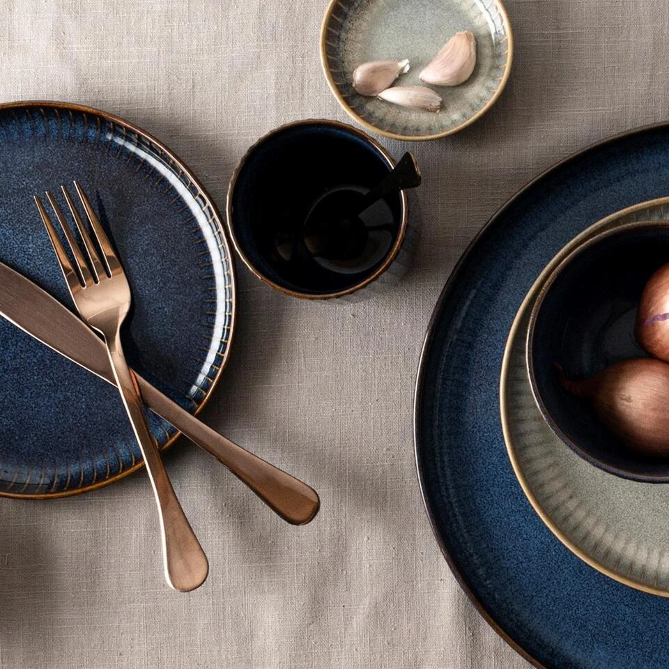 Dutch Rose Sapphire Bord Diep 23 Blauw - Afbeelding 3