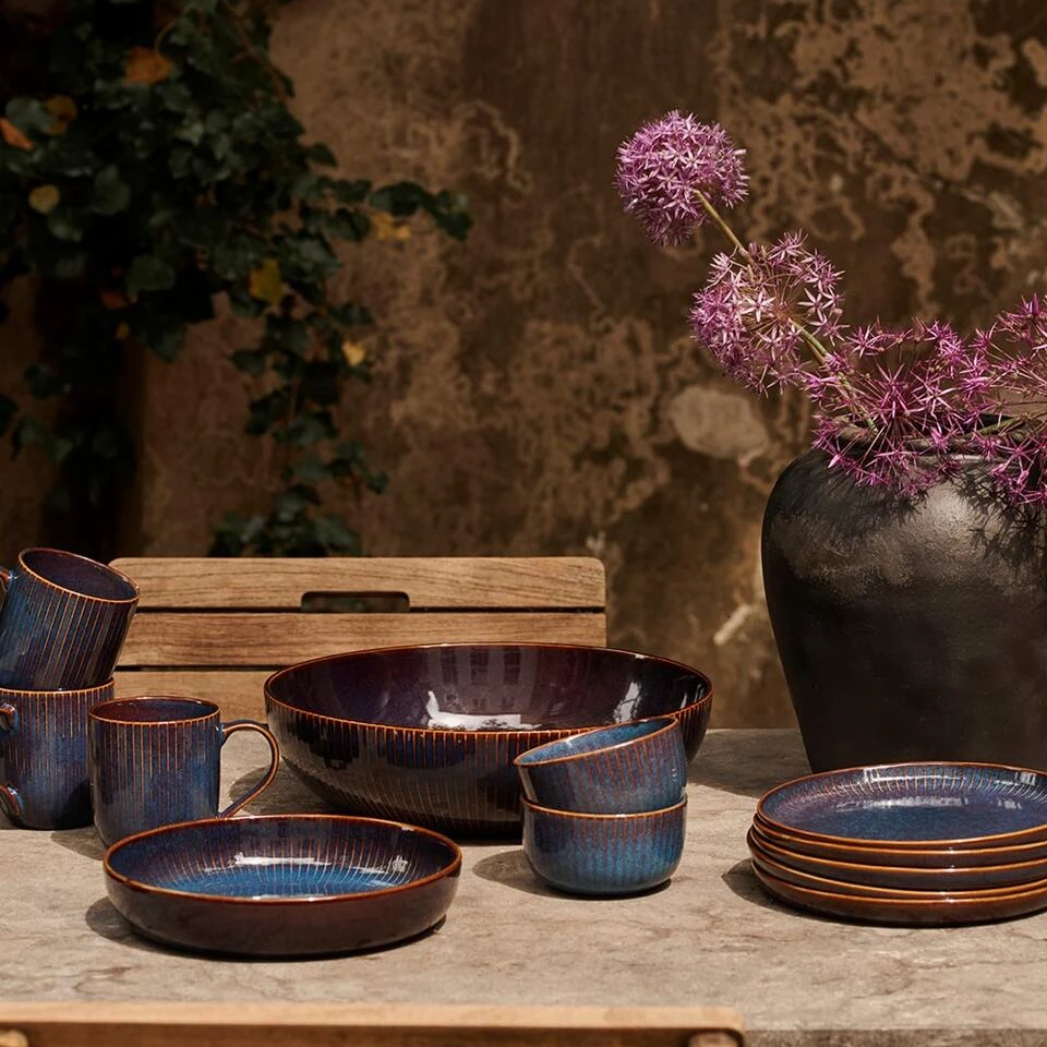 Dutch Rose Sapphire Bord Diep 23 Blauw - Afbeelding 4