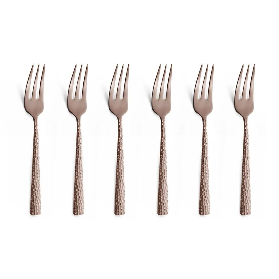 Amefa Felicity - 6 Gebaksvorkjes - Rosé Champagne