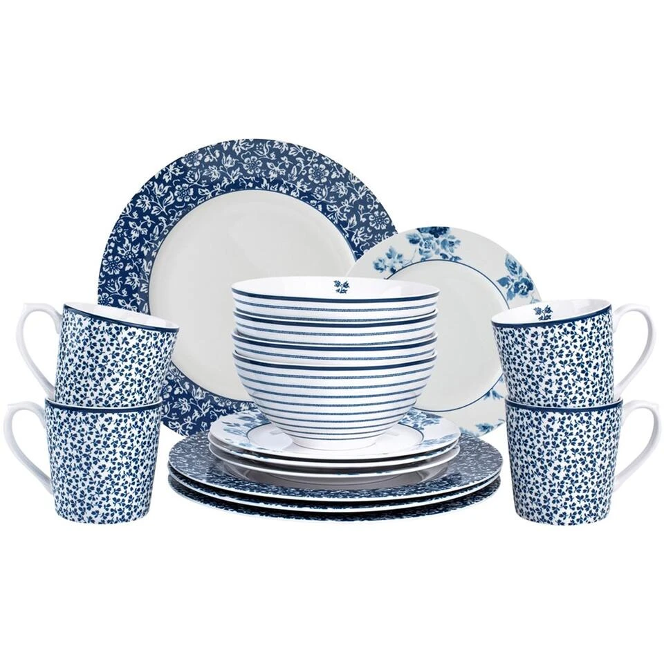Laura Ashley Giftset 16 Delig Dinnerset - Afbeelding 2