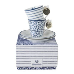 Laura Ashley Giftset 2 Kop En Schotels Espresso 9 Cl.
